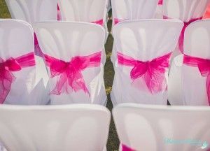 Wedding ceremony chair bows - Lazos de sillas boda